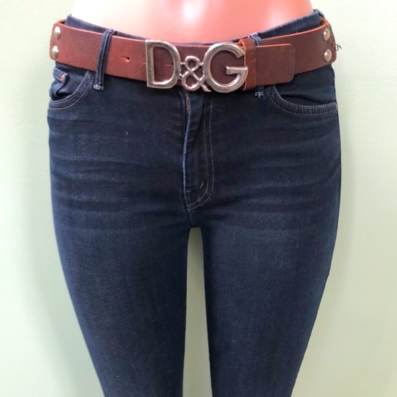 Dolce & Gabbana Authentic Women's Dark Brown Leather Belt - Picture 1 of 16